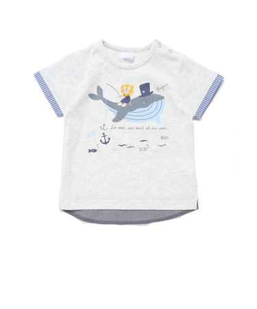 クジラライオン釣りTシャツ(70~90cm)