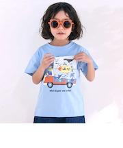 くるま仕掛けめくる知育フリップTシャツ(80~120cm)