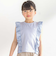 花柄シースルーフリルノースリーブTシャツ(95~150cm)