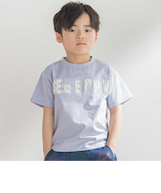 ステッチ＆サガラ刺しゅうロゴ半袖Tシャツ(95~150cm)