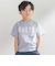 ステッチ＆サガラ刺しゅうロゴ半袖Tシャツ(95~150cm)