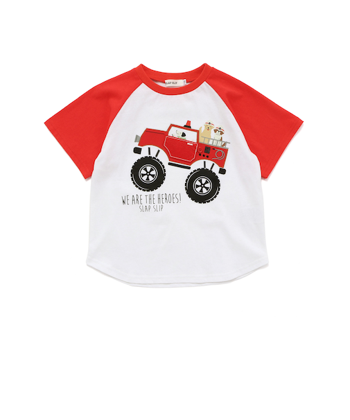 【接触冷感】くるまラグランスリーブTシャツ(80~130cm)