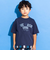 【接触冷感/速乾】シャツレイヤード風ロゴパッチワークデザインTシャツ(100~160cm)