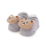 ぷっくりクマさんフェイスカップソックス(9~12cm)