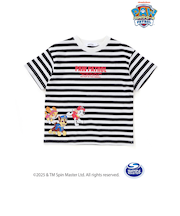 【パウ・パトロール×SLAPSLIP】無地ボーダーぐるっとキャラクタープリントTシャツ(90~130cm)