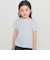 【日本製】【お揃い】リボンラインストーンの半袖Tシャツ(90~140cm)