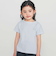 【日本製】【お揃い】リボンラインストーンの半袖Tシャツ(90~140cm)