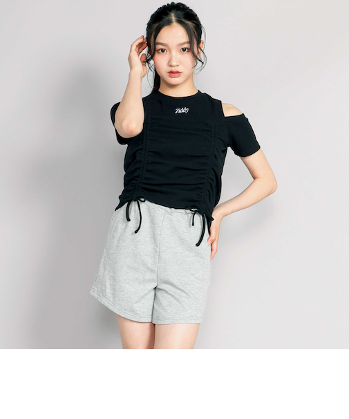 肩開きトップス＆ボトムセット