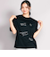 【接触冷感】ラインストーンロゴTシャツ
