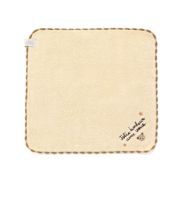 ルウちゃん刺しゅうパイルハンカチ