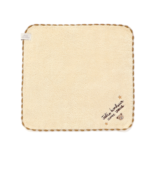 ルウちゃん刺しゅうパイルハンカチ