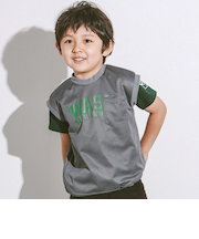 ドロストメッシュトップス＆Tシャツセット(110~160cm)