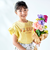 ちょうちょモチーフFLEURロゴ天竺フリル袖Tシャツ(90~160cm)