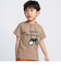 双眼鏡立体ラバープリント天竺半袖Tシャツ(90~140cm)