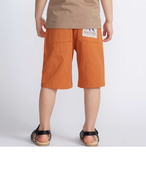 ヘリンボンパッチポケットハーフパンツ(90~150cm)