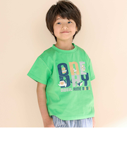 天竺マリンモチーフプリント半袖Tシャツ(80~130cm)