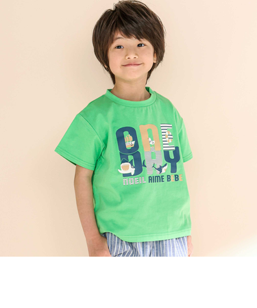 天竺マリンモチーフプリント半袖Tシャツ(80~130cm)