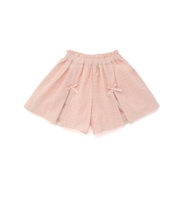 リボン付きタックショートパンツ(90~130cm)