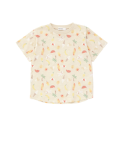 【吸汗速乾】ビーチ海総柄半袖Tシャツ(80~130cm)