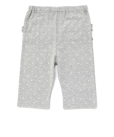 【接触冷感】ハートドットギンガムチェック総柄おしりフリル5分丈レギンス(80~120cm)