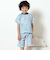 【スララク/腹巻き一体型/吸汗速乾】みんな快眠！半袖みんみんパジャマ 上下セット(80~130cm)