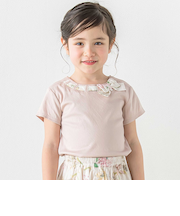 【お揃い】リバティリボン半袖Tシャツ(100~140cm)