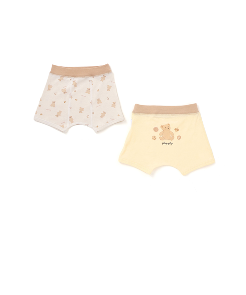 【スララク/吸汗速乾】綿100%汗とムレにサラば！わくわくサラッとボクサーパンツ2枚セット(100~130cm)