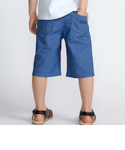 カラーデニムポイントロゴハーフパンツ(90~150cm)