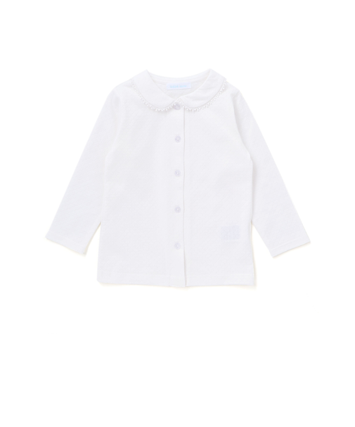 【お揃い】レーシー丸襟長袖ブラウス(70~90cm)