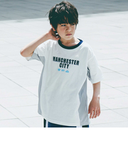【Manchester City(マンチェスターシティ)コレクション】天竺バックロゴ半袖Tシャツ(110~150cm)