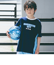 【Manchester City(マンチェスターシティ)コレクション】天竺バックロゴ半袖Tシャツ(110~150cm)