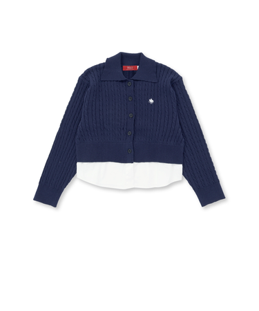 【POLO BCS(ポロ・ビーシーエス)×nexchicコラボ】ニットカーディガン(110~150cm)