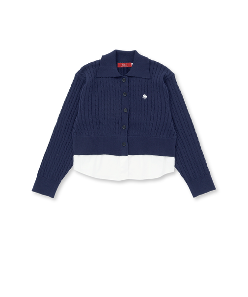 【POLO BCS(ポロ・ビーシーエス)×nexchicコラボ】ニットカーディガン(110~150cm)