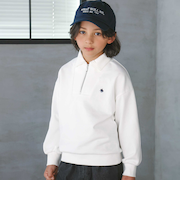【POLO BCS(ポロ・ビーシーエス)×nexchicコラボ】ミニ裏毛ジップポロシャツ(110~150cm)