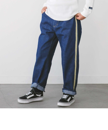 ライン入りワイドデニム(110~150cm)