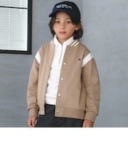 【POLO BCS(ポロ・ビーシーエス)×nexchicコラボ】ミニ裏毛配色スタジャン(110~150cm)