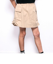 サイドシャーリングタフタショートカーゴパンツ(110~150cm)