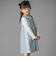 【お揃い】フリル＆花レースAラインワンピース(95~150cm)