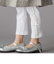 サイドチュールリボンリブパンツ(95~150cm)