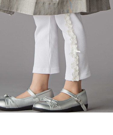サイドチュールリボンリブパンツ(95~150cm)