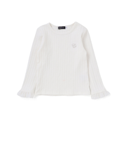 フリル袖リブロングTシャツ(95~150cm)