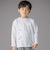 タックプリーツ刺しゅうロングTシャツ(95~160cm)