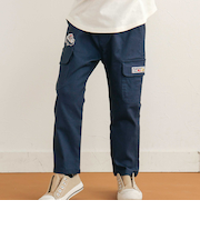 【らくのび】はたらくくるまモチーフスーパーストレッチツイルパンツ(80~130cm)
