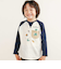 【お揃い】はたらくくるま恐竜刺しゅう胸ポケット付きラグランTシャツ(80~130cm)