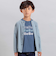 カノコ長袖カーディガン+ロゴプリント半袖Tシャツセット(90~150cm)