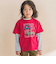 車プリント天竺半袖Tシャツ＋ボーダー柄長袖Tシャツセット(80~130cm)