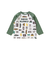 車総柄配色天竺ラグラン長袖Tシャツ(80~130cm)