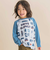 車総柄配色天竺ラグラン長袖Tシャツ(80~130cm)