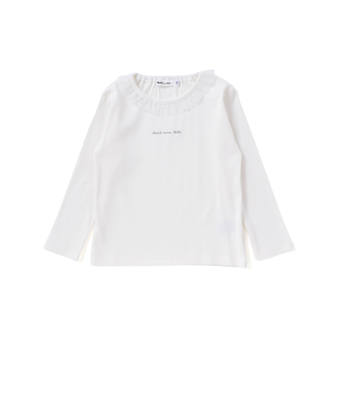 フリル襟テレコ長袖Tシャツ(80~130cm)