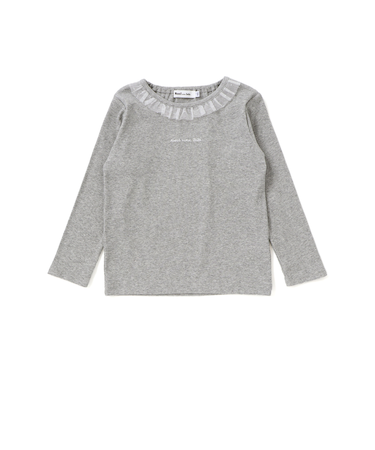 フリル襟テレコ長袖Tシャツ(80~130cm)